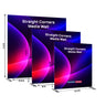 Portable Straight Media Wall – Square Corners