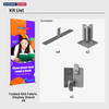 3m Folding SEG L-Shape Booth Kit with 3 Sidewall Panels