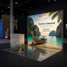 3x3m Backlit SEG Lightbox Wall with LED Counter