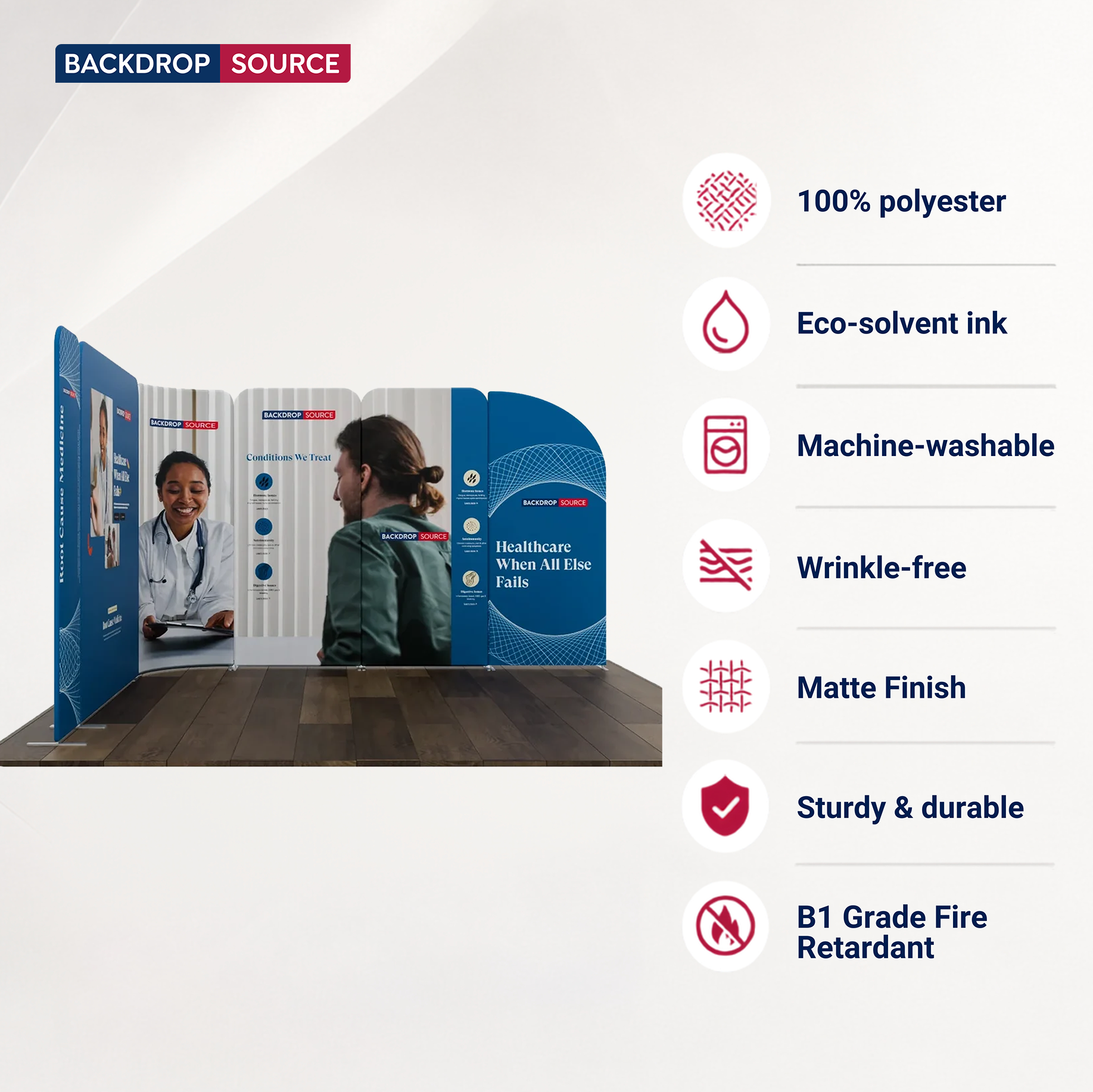 Magnetic Fabric Booth Display - Model 3 (3m x 3m)