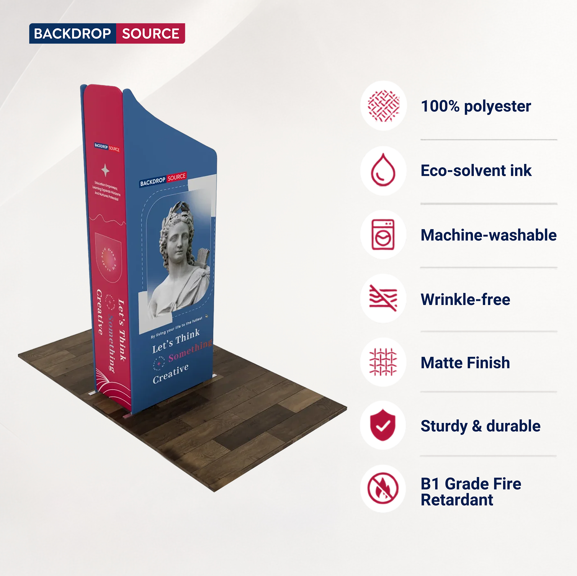 Magnetic Fabric Booth Display - Model 4 (2m x 2m)