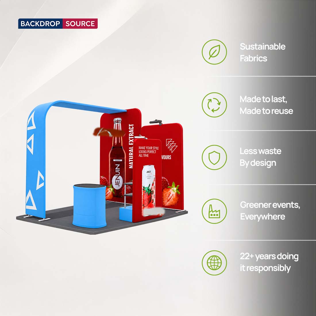 شاشة عرض محمولة 3م × 3م - موديل 15