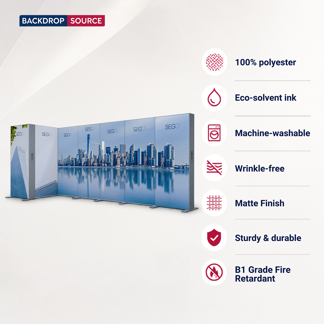 SEGO Backlit Lightbox 9m x 3m - Model 2