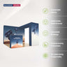 3x3m 3D Media Wall Booth Kit with L-Shape Corner & Counter