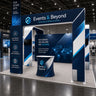 6x6m Booth Kit with 6m Backdrop, Entry Arch & 2 TV Mounts