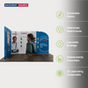 Magnetic Fabric Booth Display - Model 3 (3m x 3m)