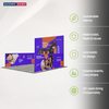 3m Folding SEG Booth Kit with U-Shape Wall & 6 Sidewalls