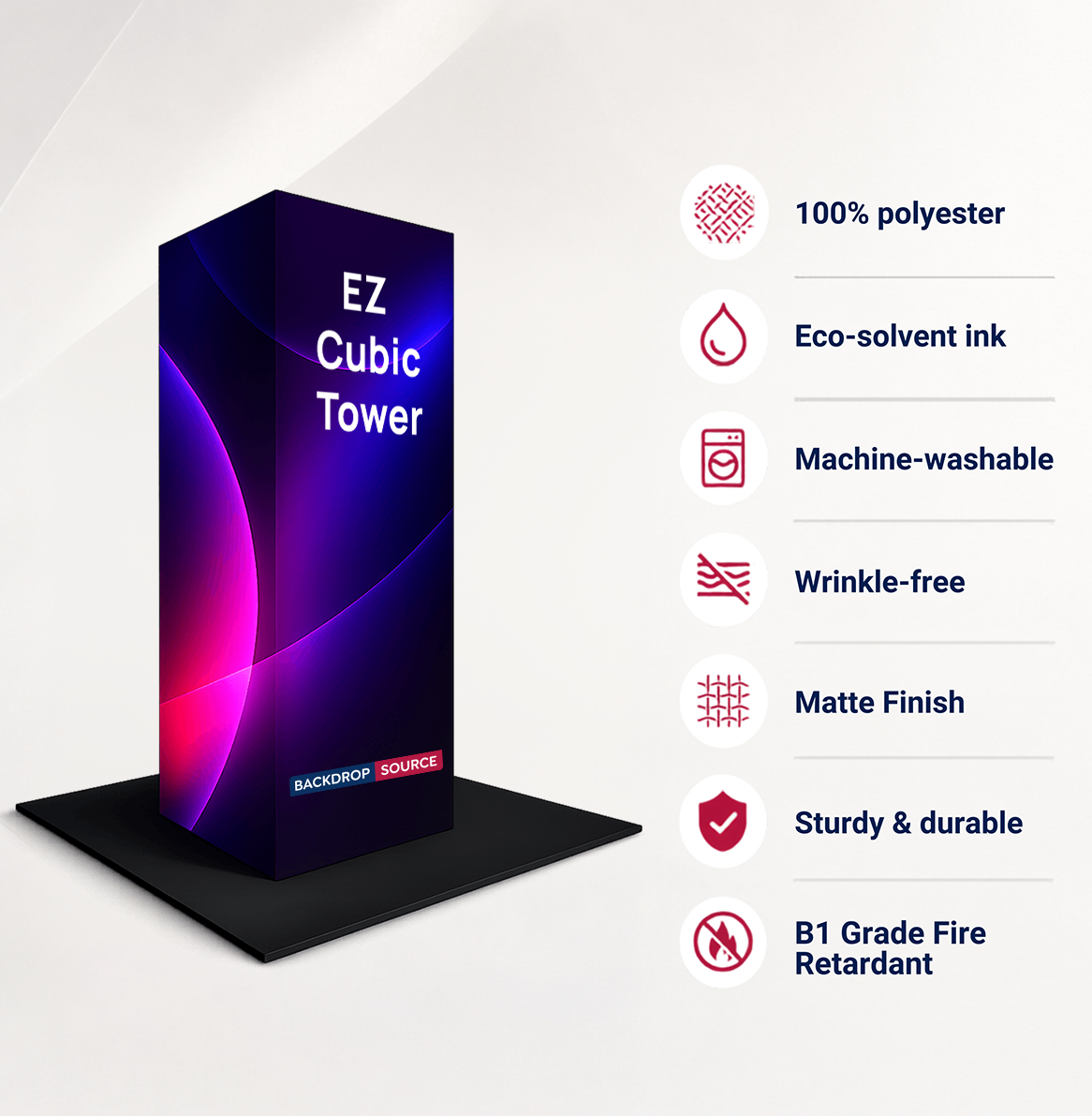 عرض قماش برج EZ المكعب