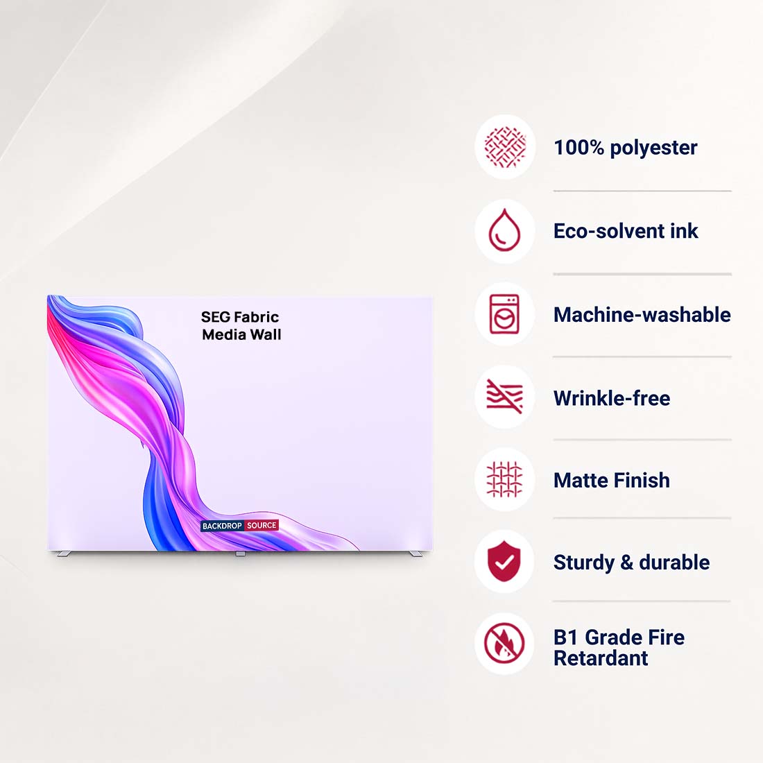 SEG Fabric Media Wall 4m x 2.5m