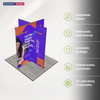 Folding SEG Display Tower with 4 Panels