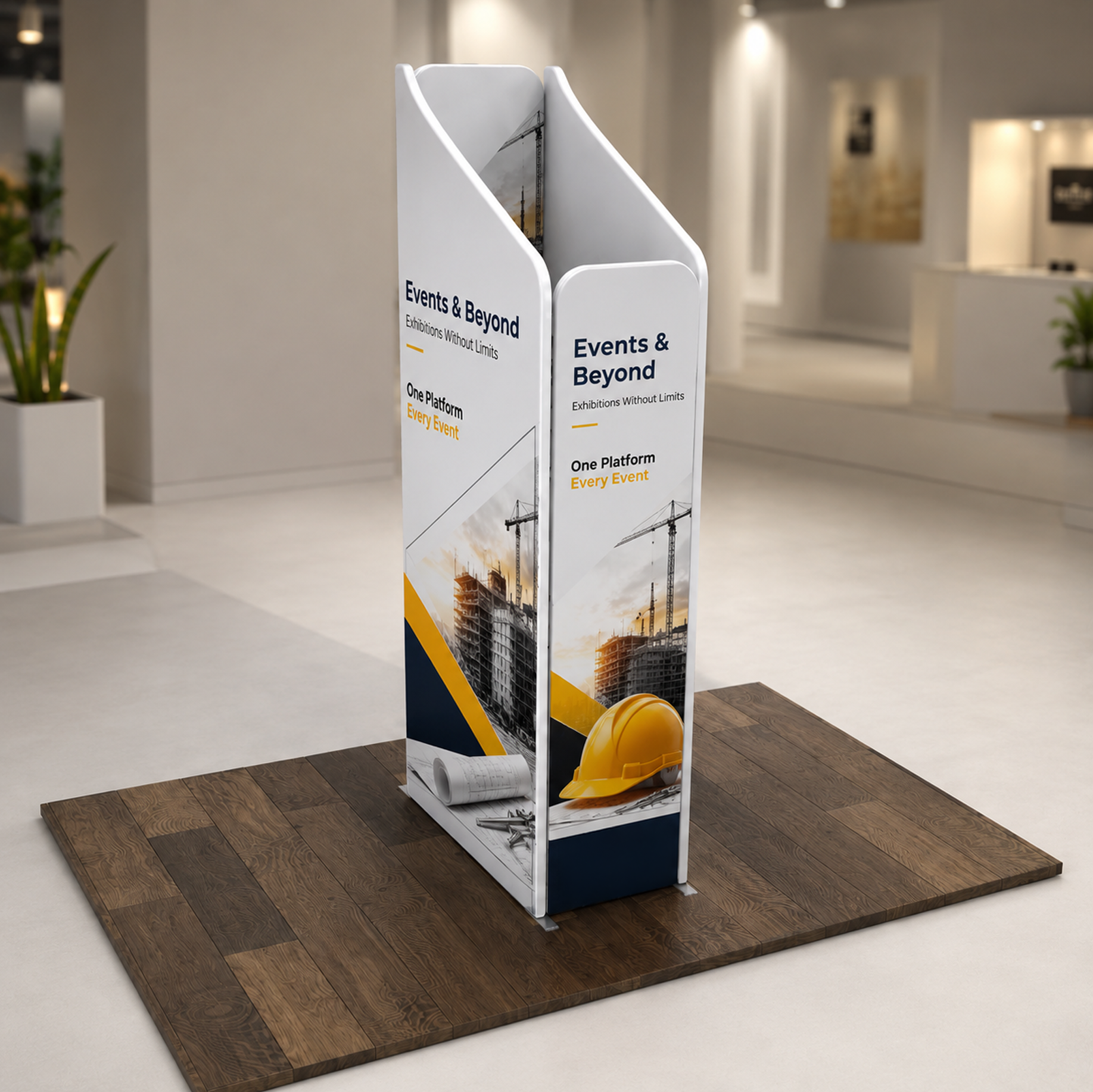 Magnetic Fabric Booth Display - Model 4 (2m x 2m)