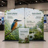 3x3m Twin Inclined Wall Booth Kit with Counter