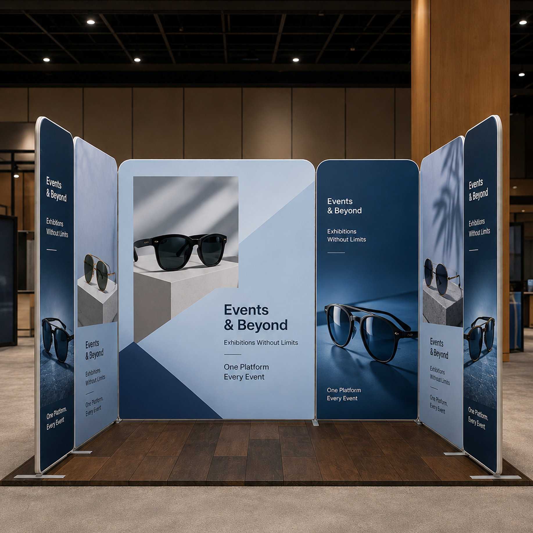 Magnetic Fabric Booth Display - Model 2 (3m x 3m)