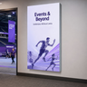 Non-Backlit Wall-Mounted SEG Fabric display - 40mm Depth