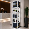Square Portable Aluminum Spiral Tower Display