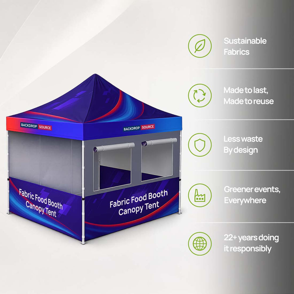 3m x 3m Custom Food Booth Canopy Tent