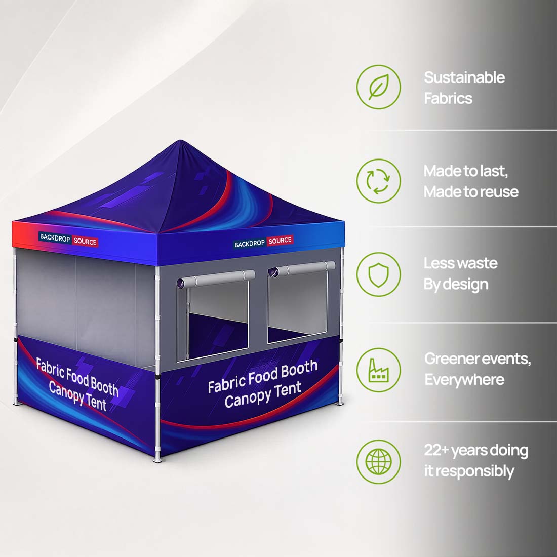 3m x 3m Custom Food Booth Canopy Tent