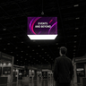 Backlit Cubic Hanging Banner