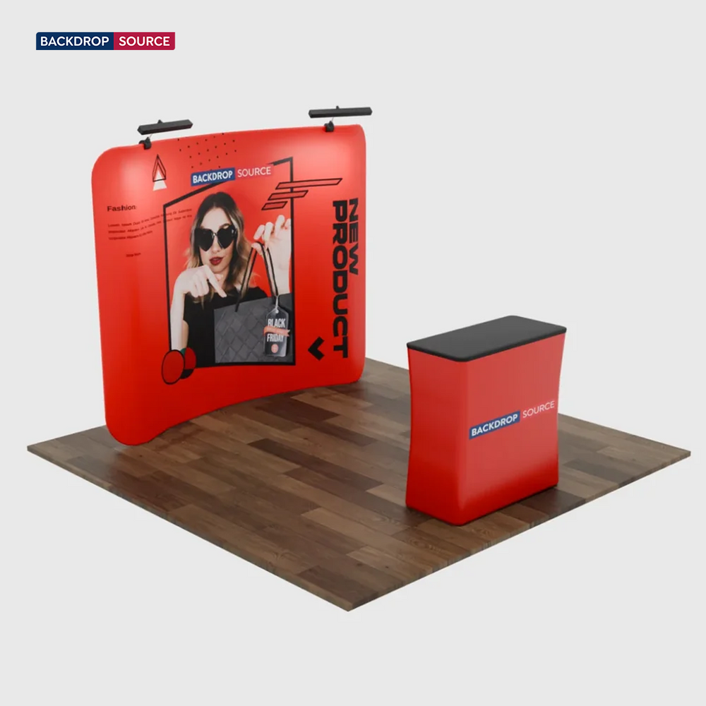 3x3m Curved Exhibit Pro 3-in-1 Display Kit with Illume Lights
