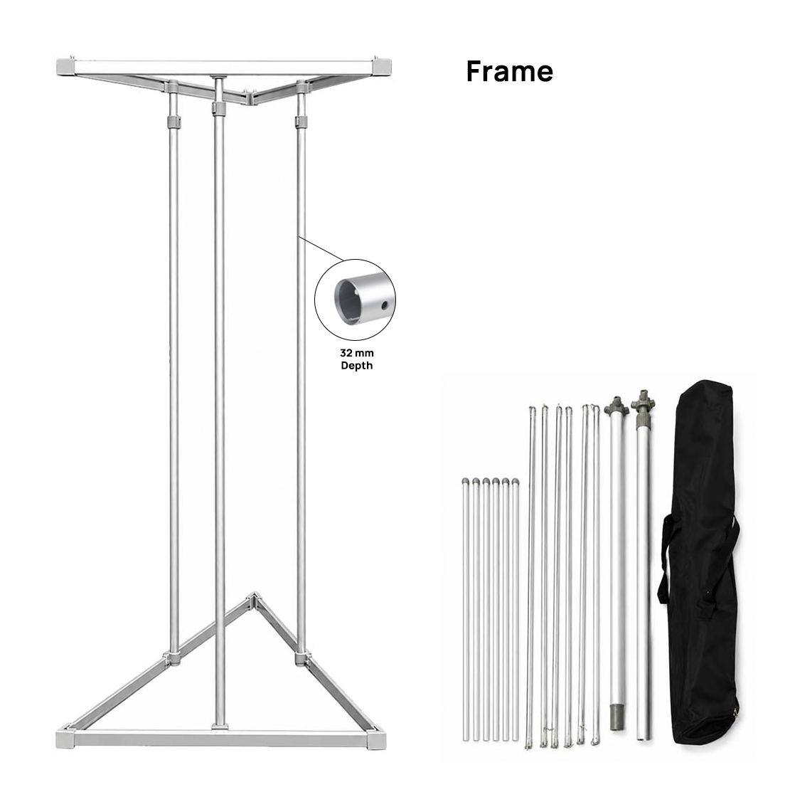 Modular Triangle Fabric Banner Display Stand
