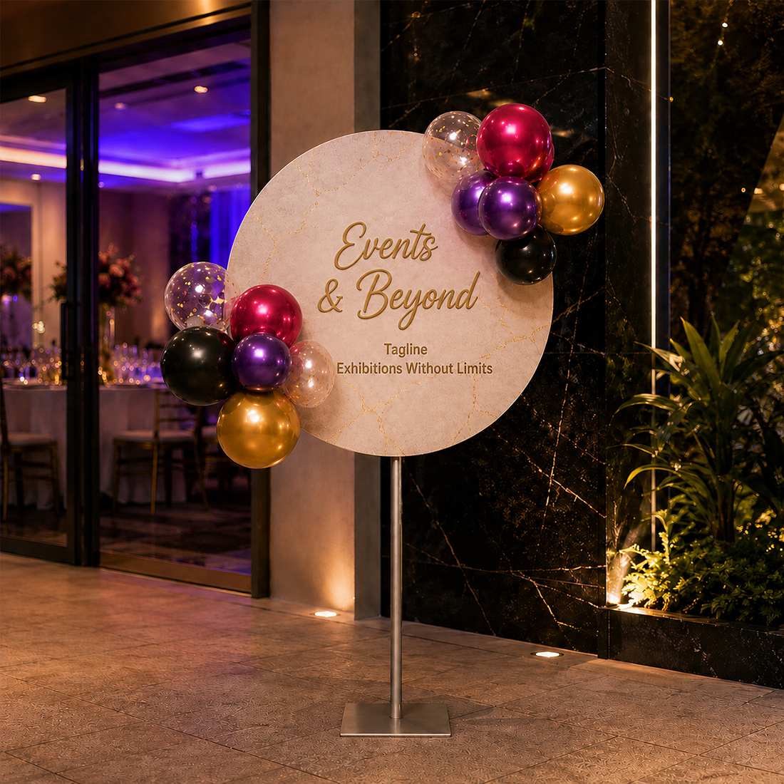 Aluminum Balloon Stand / Question Mark Balloon Stand