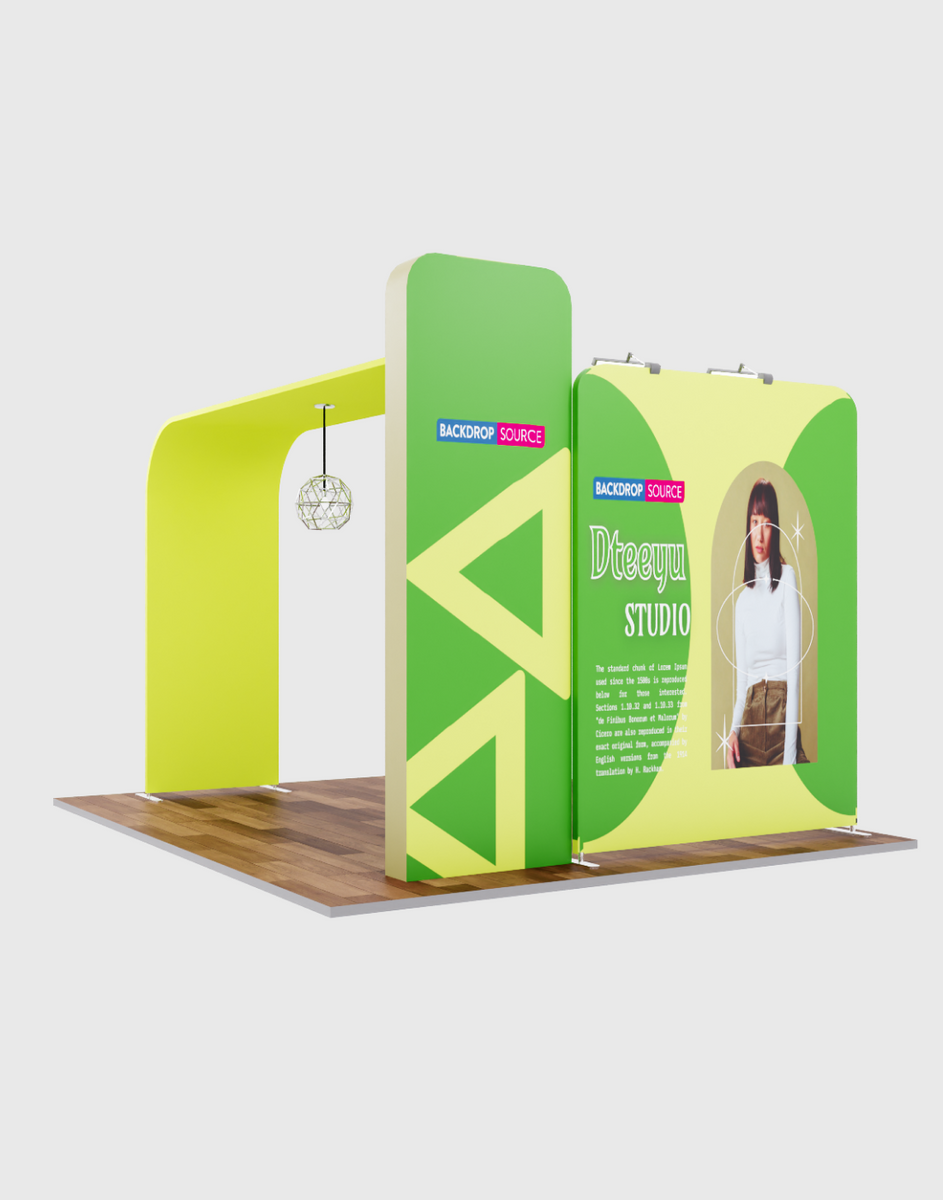 Premium Modular L Arch TV Display Exhibition Booth Kit – Backdropsource UAE