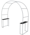 Round Arch Trade Show Booth with Shelf - Backdropsource