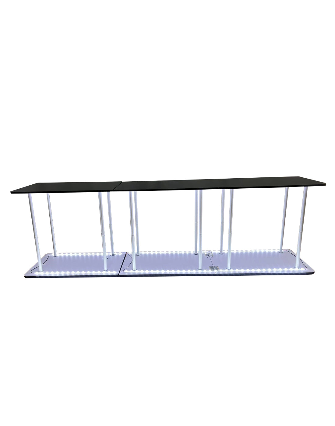 Backlit fabric LED Counter Display 3m W