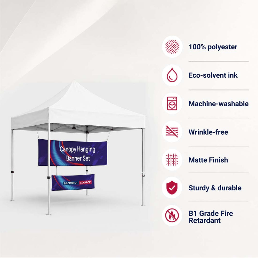 Custom Canopy Hanging Banner Kit (Only hangings)