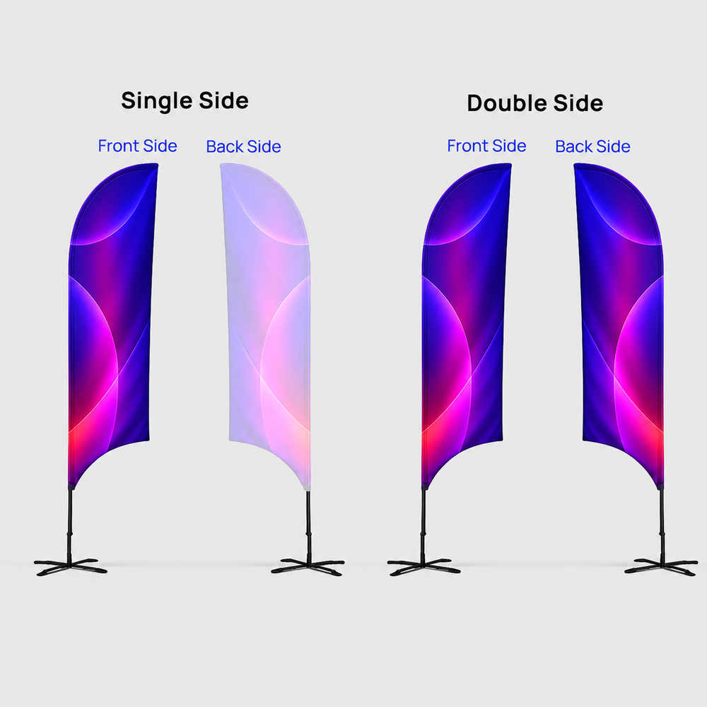 Concave Feather Flag with Uni-Fit Pole