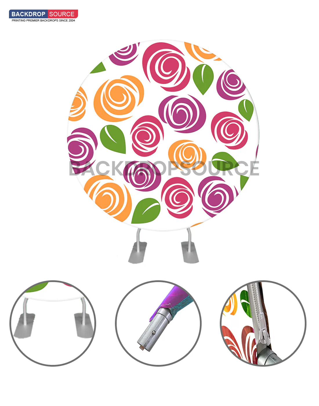 Circular Backdrop Stand ( Diameter 2007mm ) for Wedding & Birthday Parties Decorations
