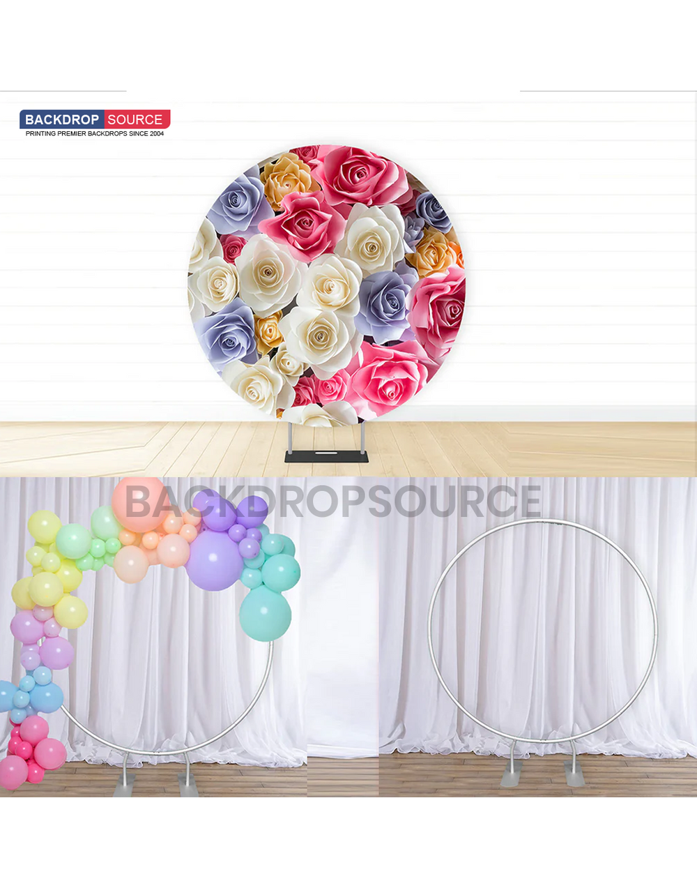 Circular Backdrop Stand ( Diameter 2007mm ) for Wedding & Birthday Parties Decorations