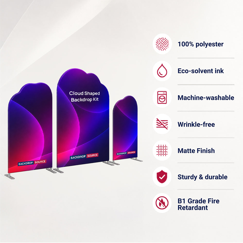 Cloud Shaped Backdrop Kit