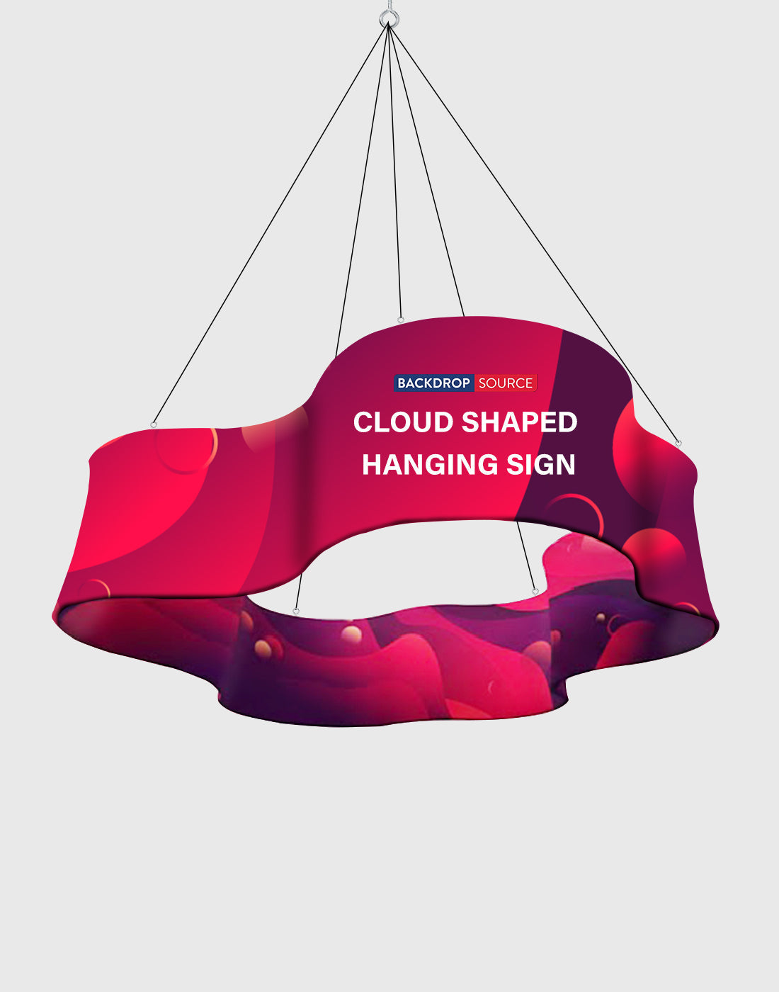 Cloud Shaped Hanging Banner