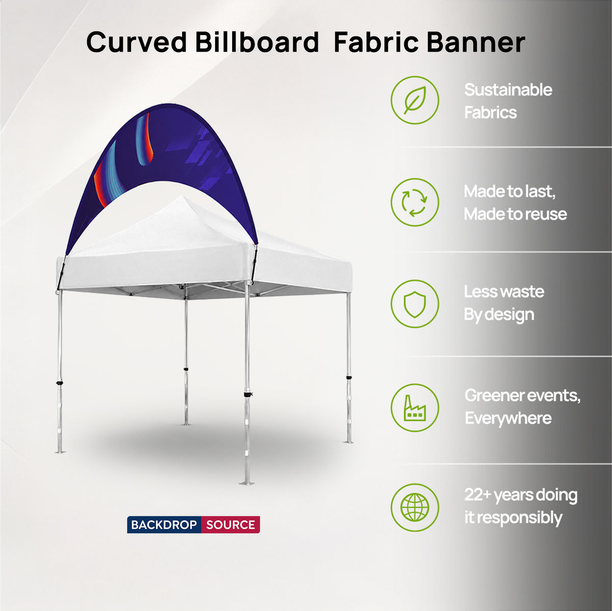 Curved Outdoor Billboard Banner (only billboard)