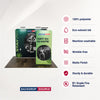 EZ Exhibit Essentials: 3m x 3m Booth Kit with Backwall and Banner Stand