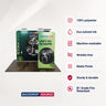 EZ Exhibit Essentials: 3m x 3m Booth Kit with Backwall and Banner Stand