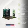 EZ Exhibit Essentials: 3m x 3m Booth Kit with Backwall and Banner Stand