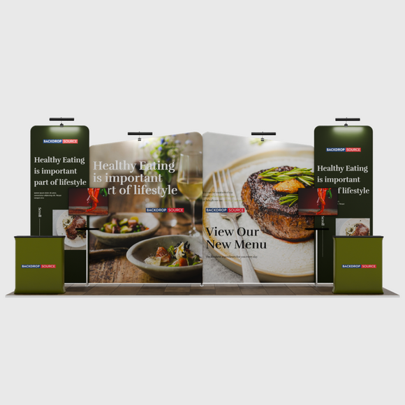Portable Exhibit Display 6m x 3m - Model 1