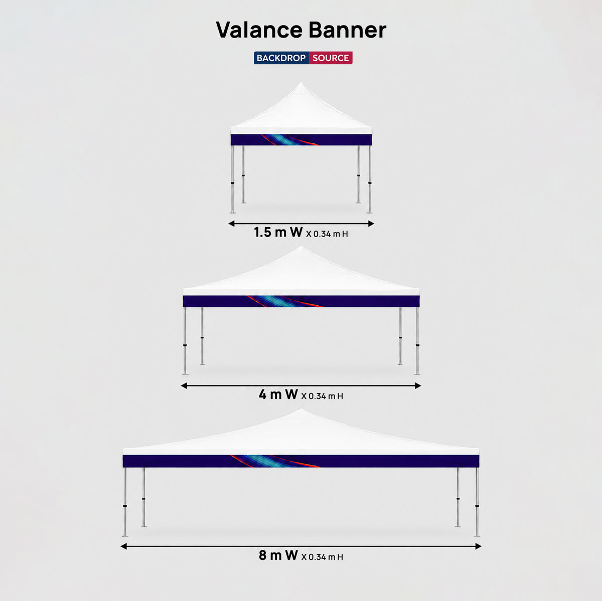 Canopy Tent Valance Banner