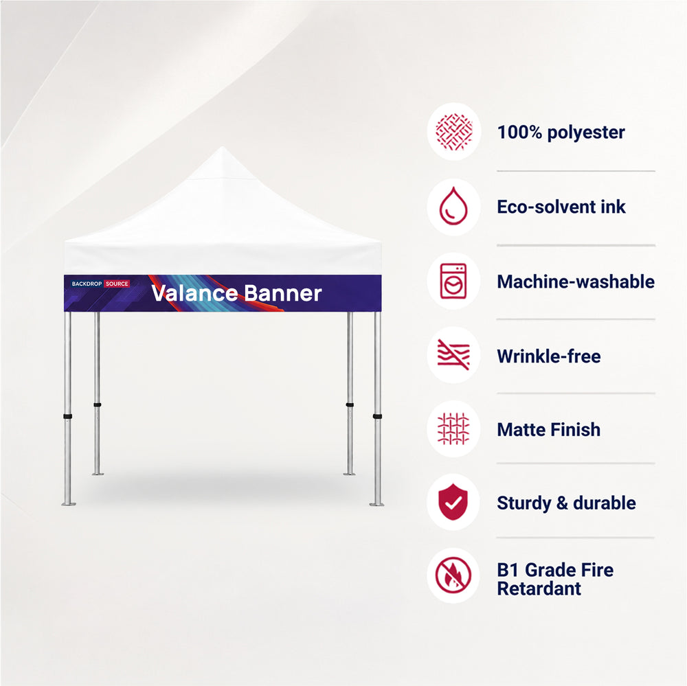 Canopy Tent Valance Banner
