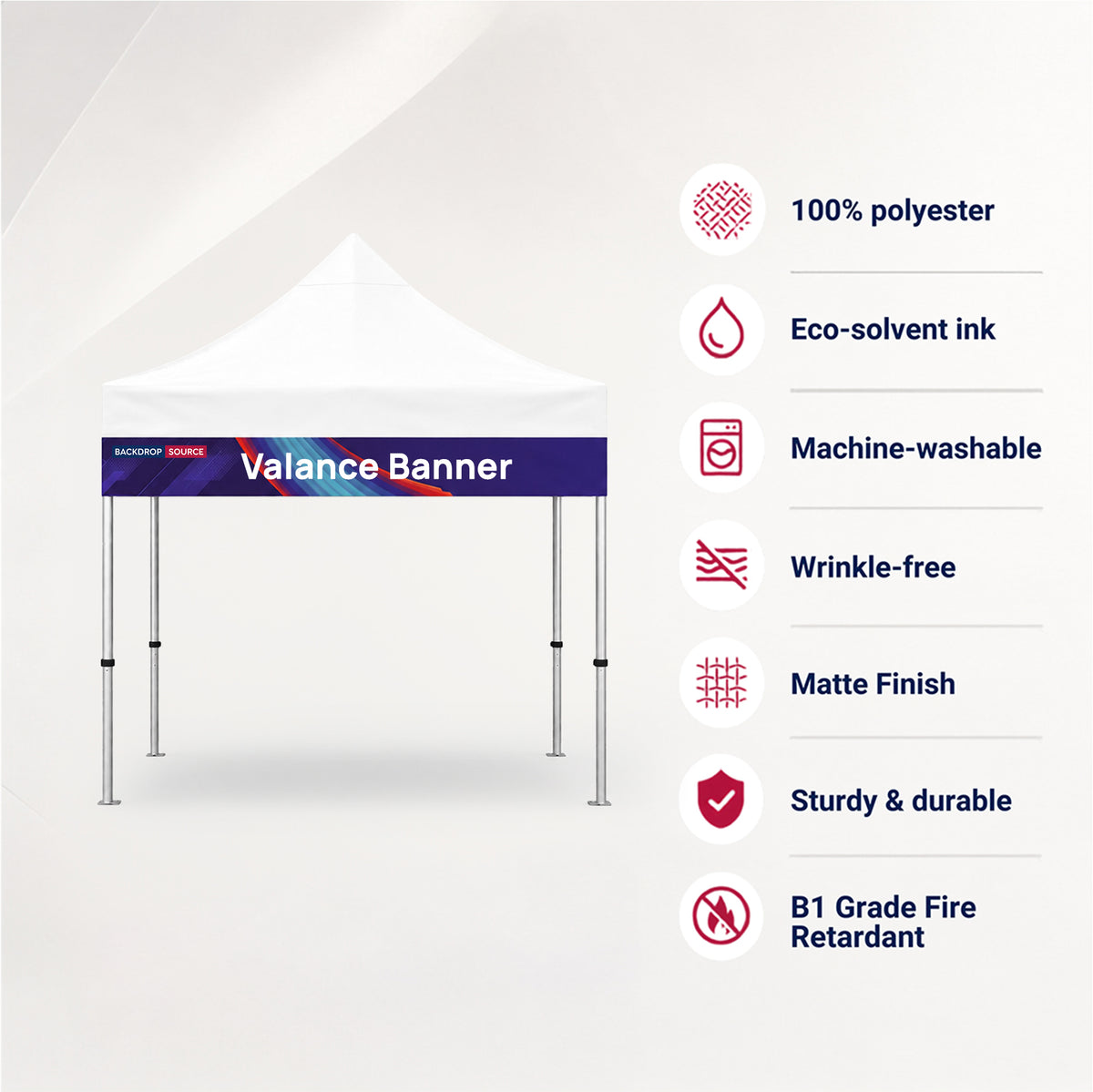 Canopy Tent Valance Banner