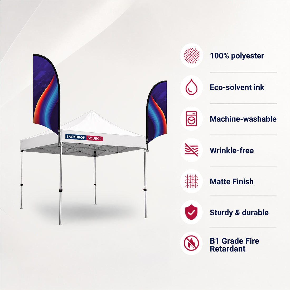 Feather Flag for Canopy Tents