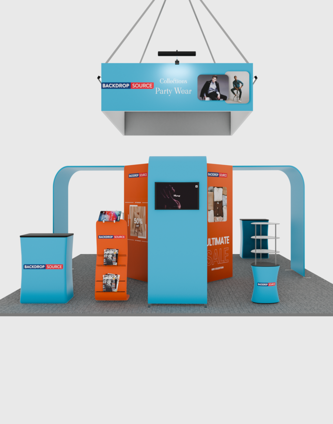Modular Booth Kits 20ft - Model 03 | Backdropsource – Backdropsource UAE