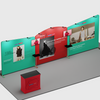 6m x 3m Round Top with Inclined Straight Exhibition Kit