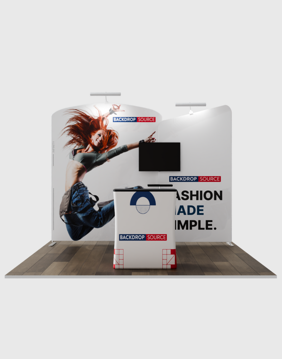 10ft Portable Booth Display Stands for Special Events – Backdropsource UAE