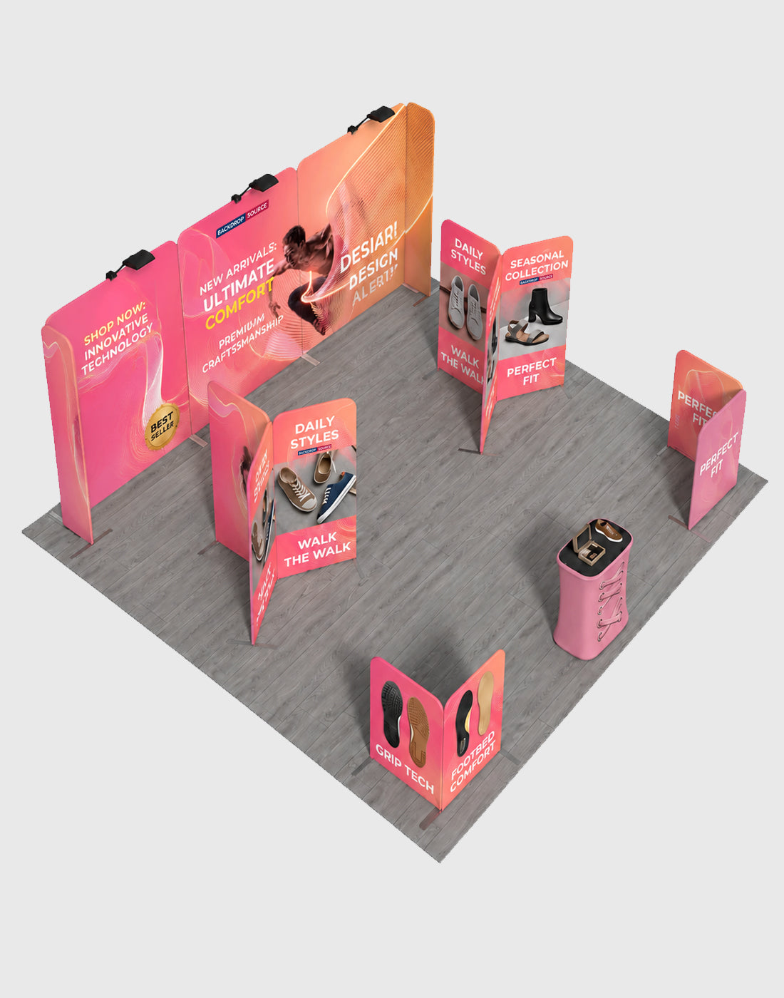 Modular Booth Kits 6m x 6m- Model 17