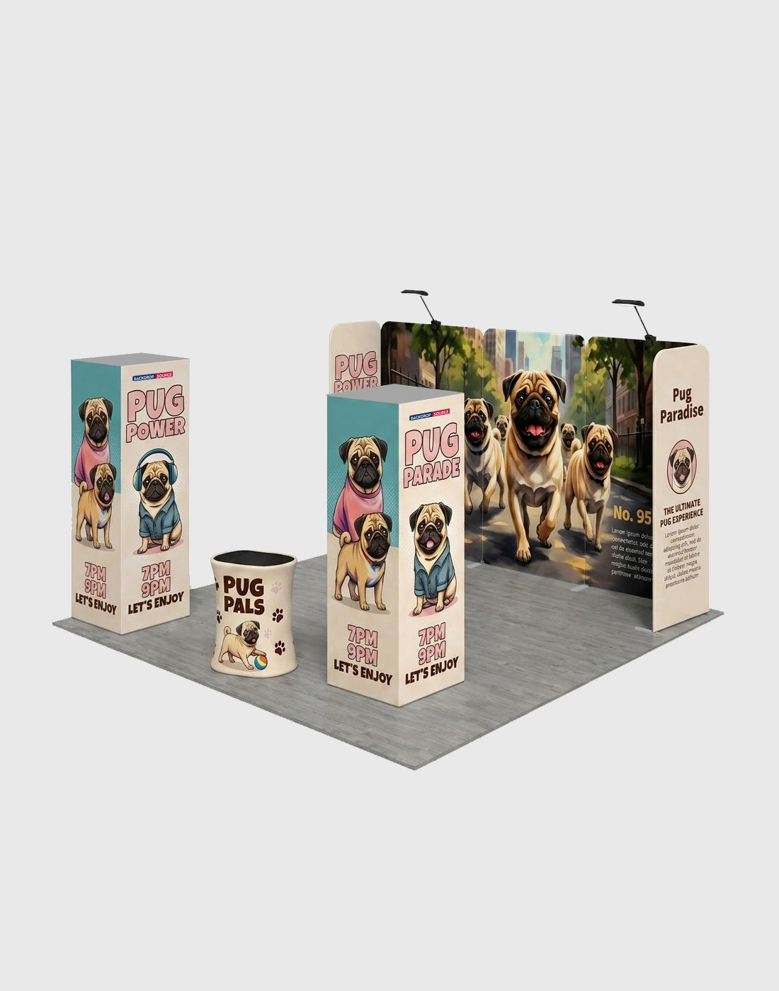 Modular Booth Kits 6m x 6m - Model 18