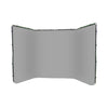 Panoramic Background Gray 4m wide - Backdropsource