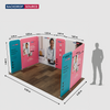 Magnetic Fabric Booth Display - Model 1 (5m x 3m)